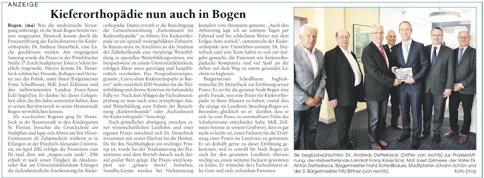 Quelle: Straubinger Tagblatt vom 03.06.2017